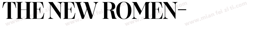 THE NEW ROMEN字体转换